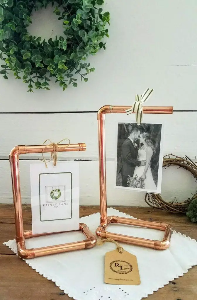 Copper photo frame