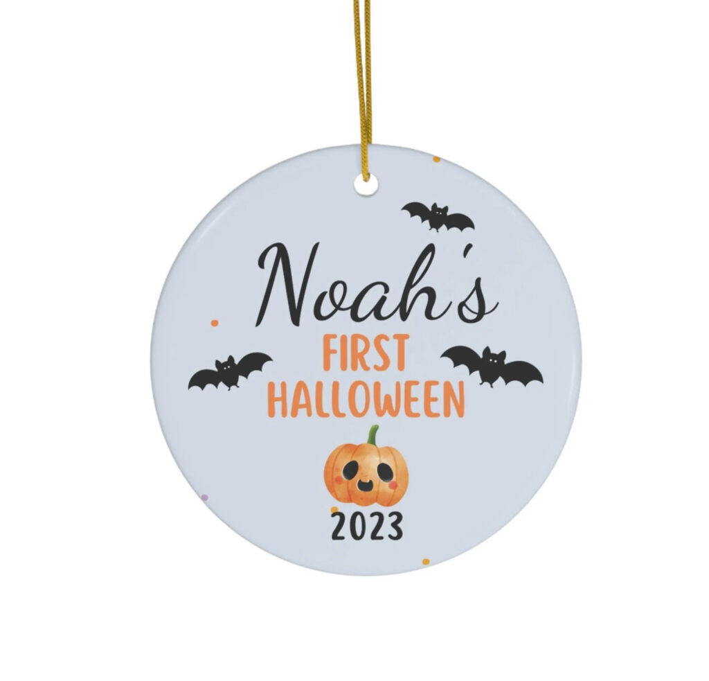 Baby's First Halloween Name Plaque
