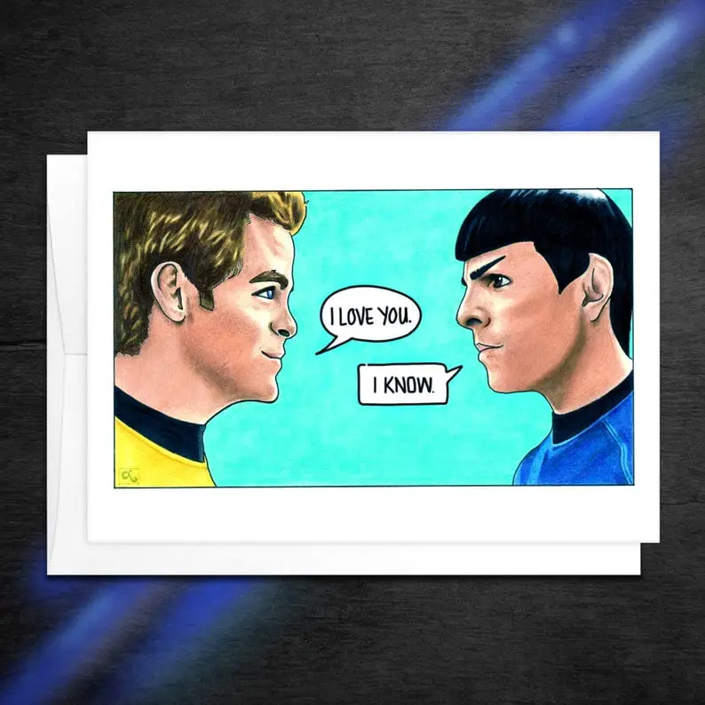 Star Trek I love you card