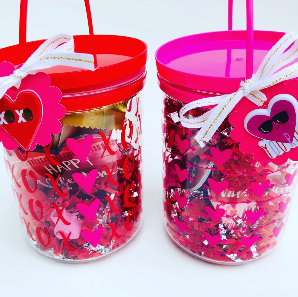 Dollar Tree Valentine Bucket and Gift Card Holder