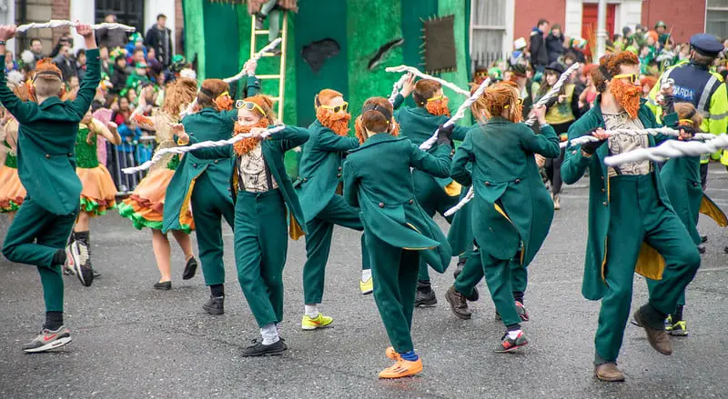 how do the Irish celebrate St Patrick's Day - Parade in Dublin