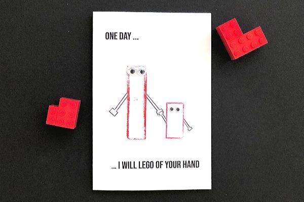 LEGO Mothers Day Card