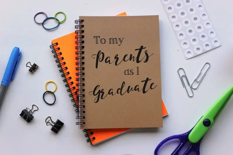 To my Parents as I graduate... - 5 x 7 journal