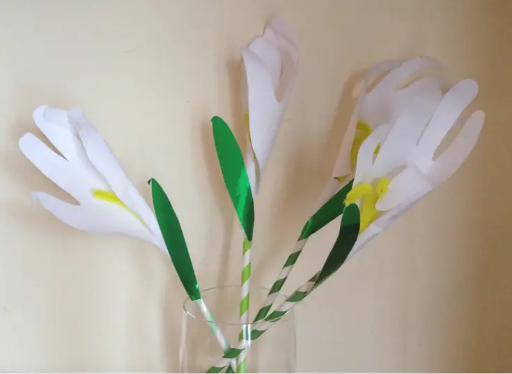 hand print lillies