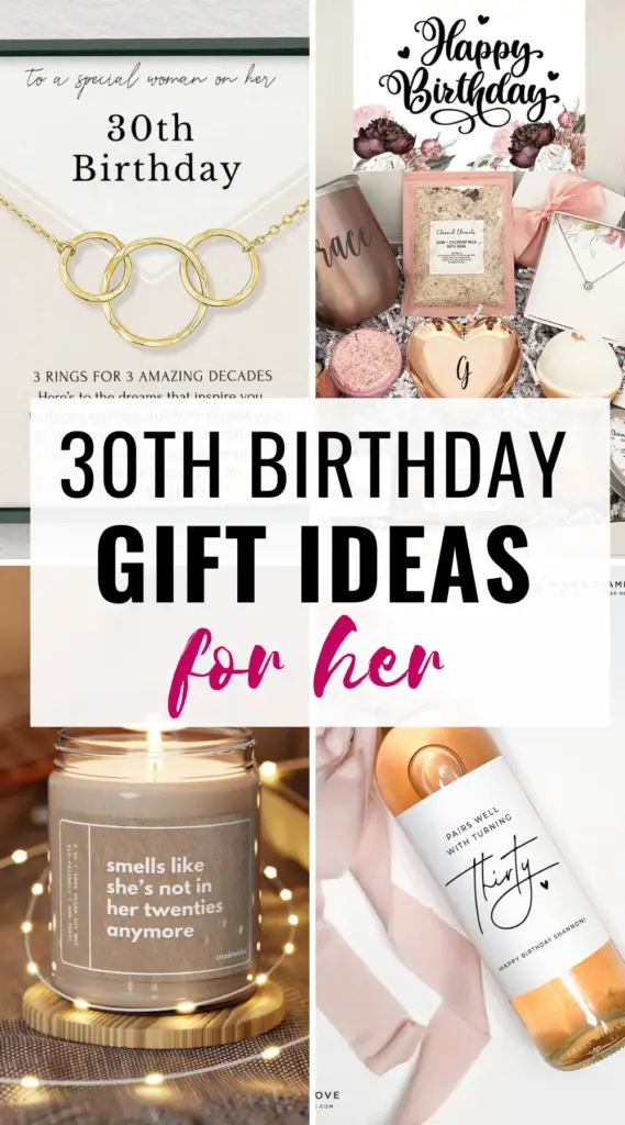 30th birthday gift ideas for women