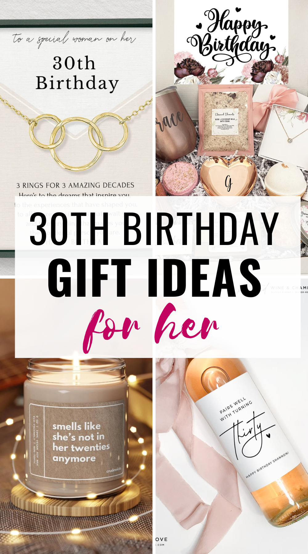 30th Birthday Gift Ideas for Women