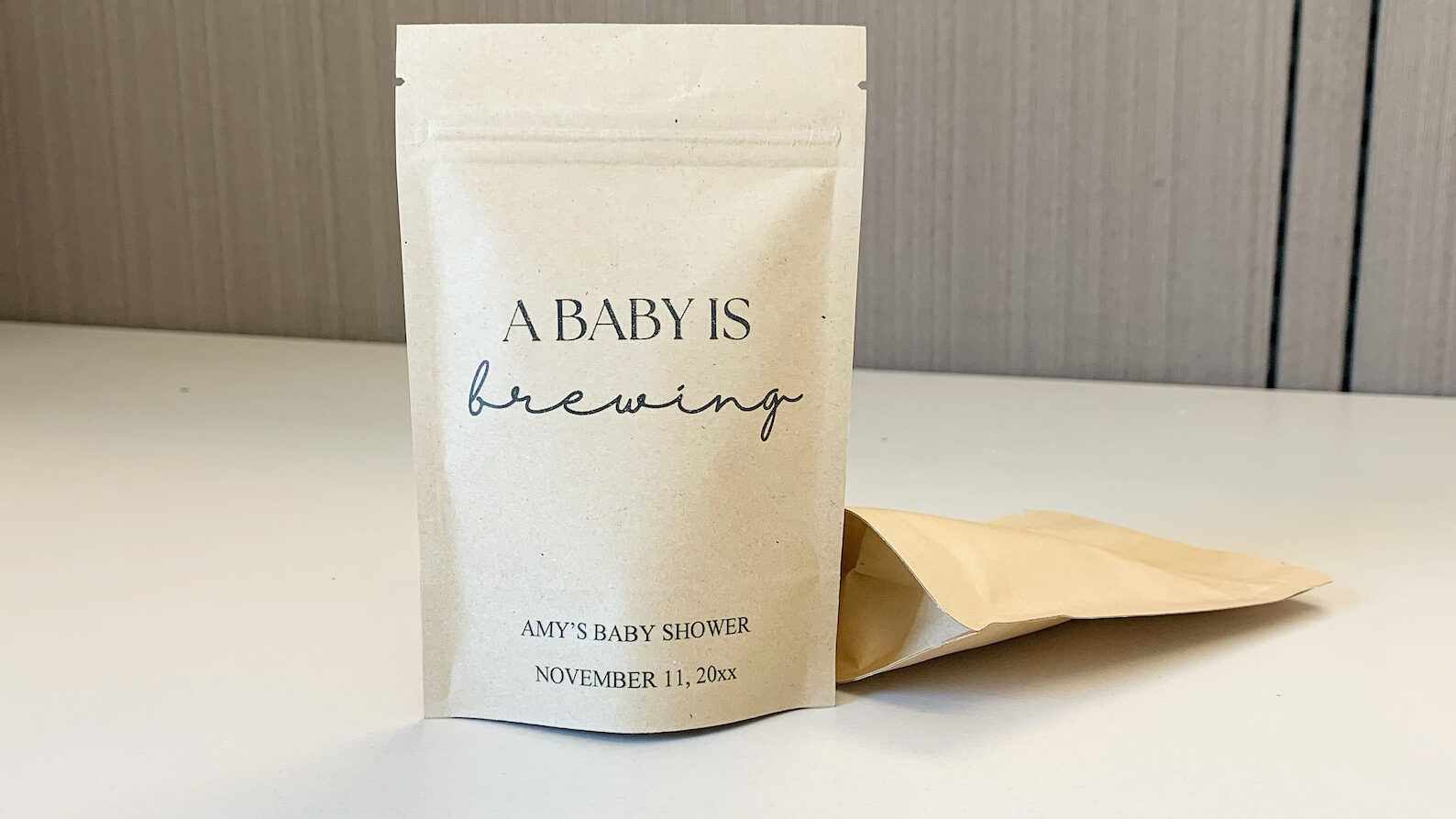 Baby Is Brewing Coffee Favor Bags