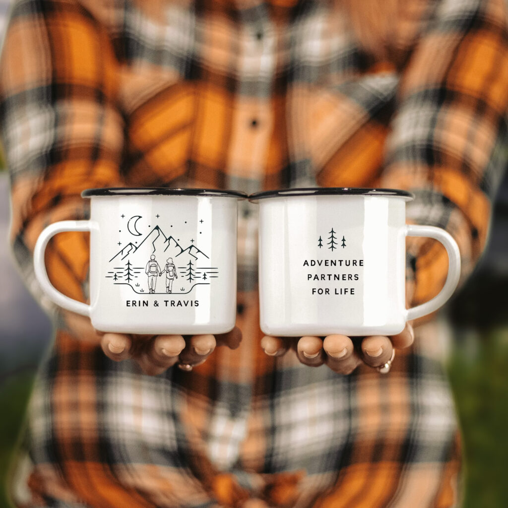 Custom Couple Camping Mug
