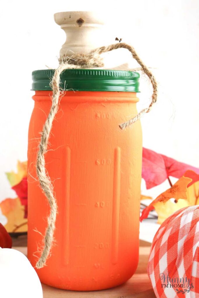 DIY Mason Jar Pumpkin