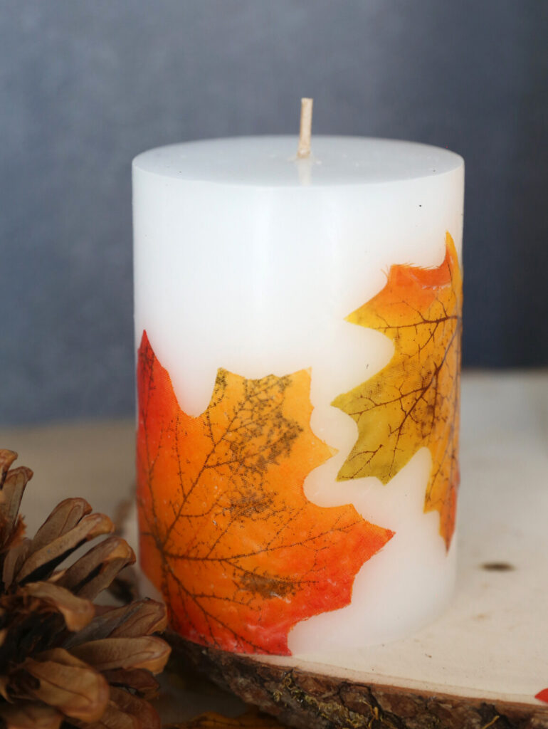 Fall Leaf Candles