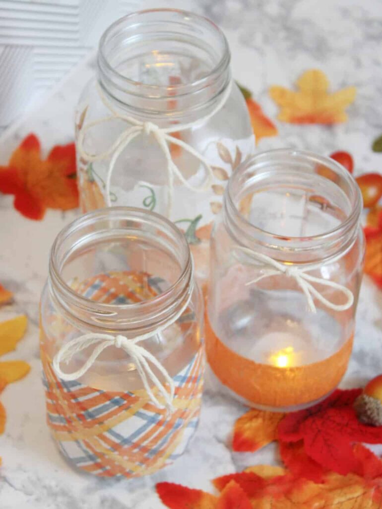 Fall Mason Jar Lanterns