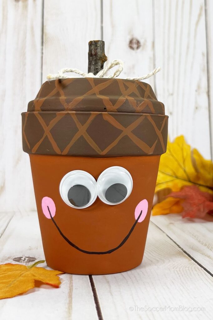 Flower Pot Acorn Craft