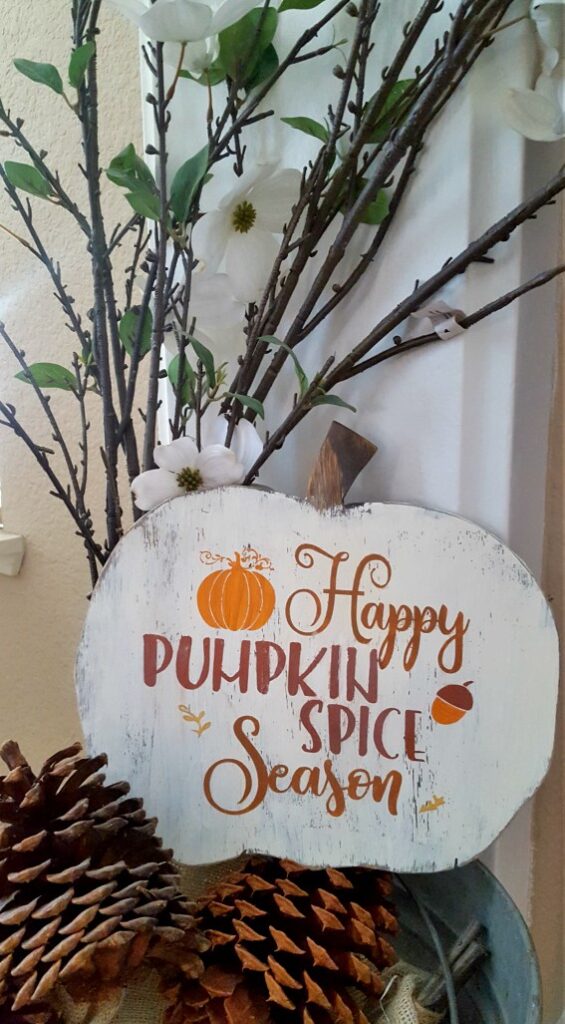 Pumpkin Wood Sign