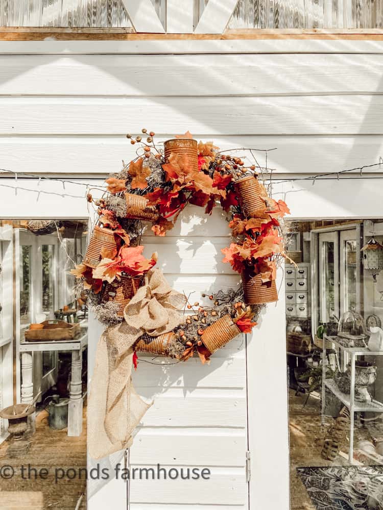 Rusted Tin Fall Wreath