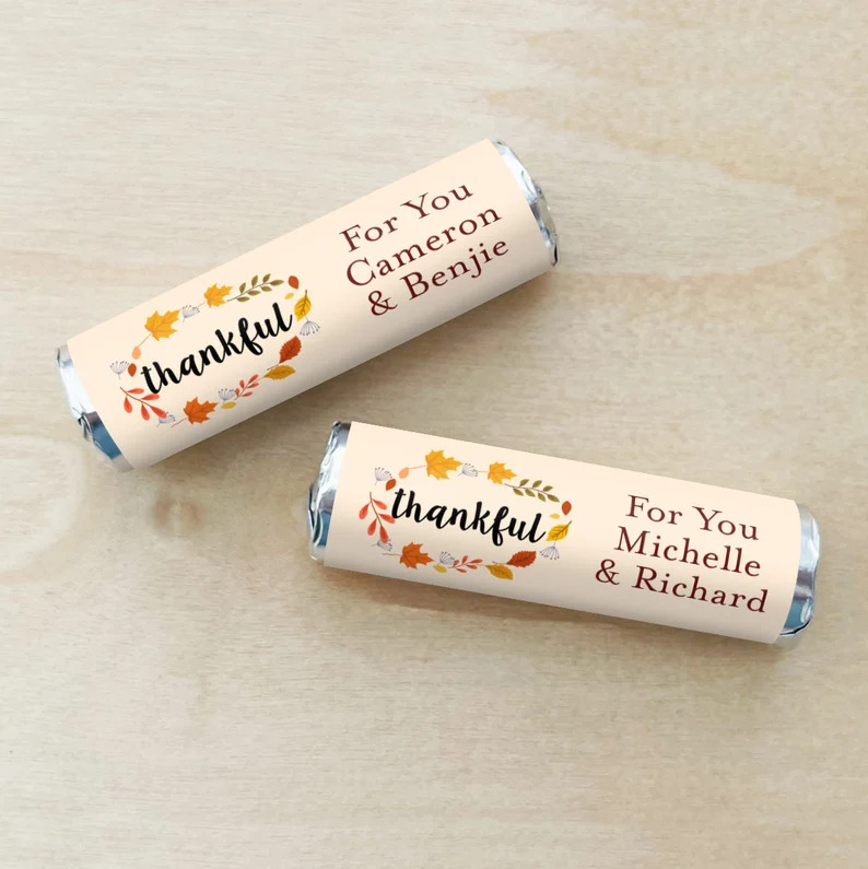 Thanksgiving Personalized Peppermint Rolls