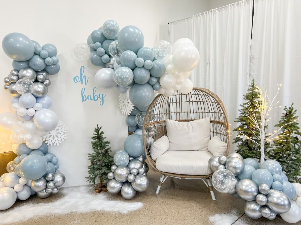 Winter Wonderland Baby Shower Decoration Idea