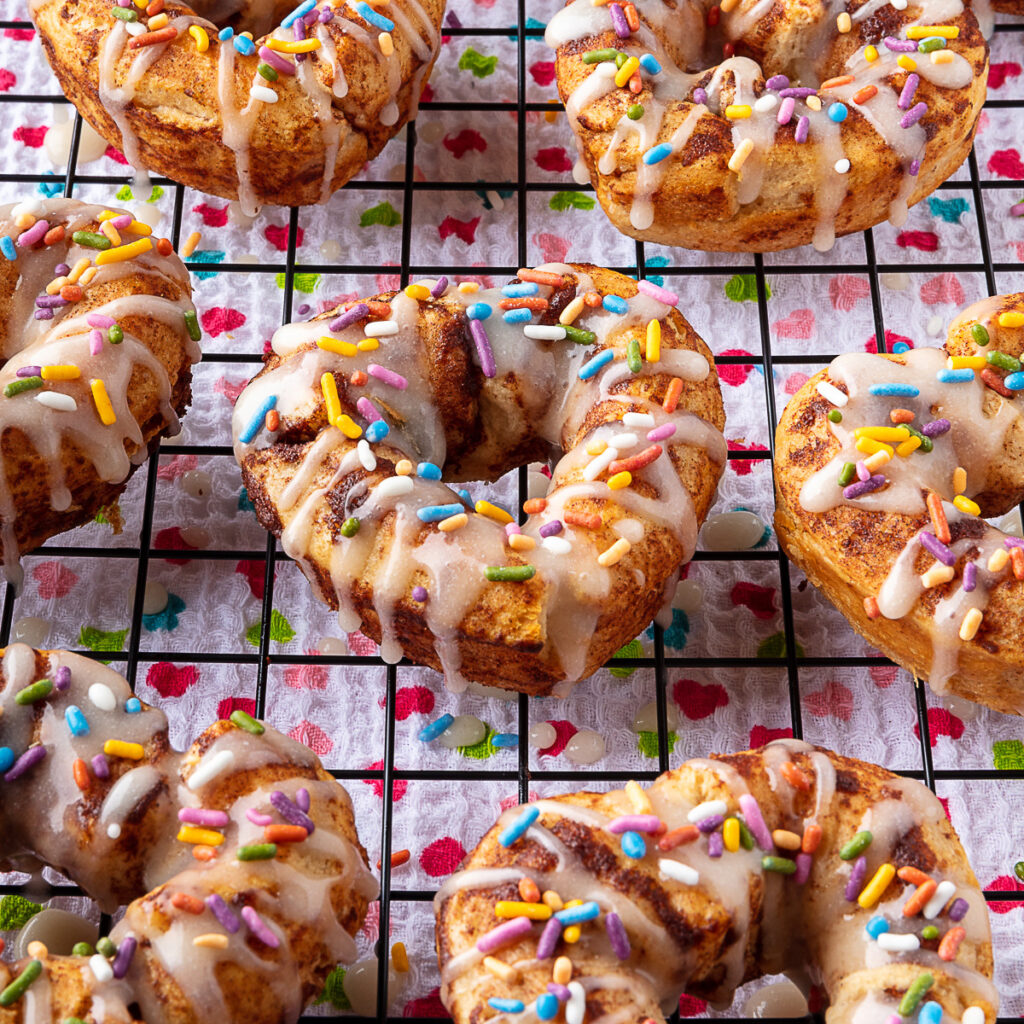 Cinnamon Roll Donuts