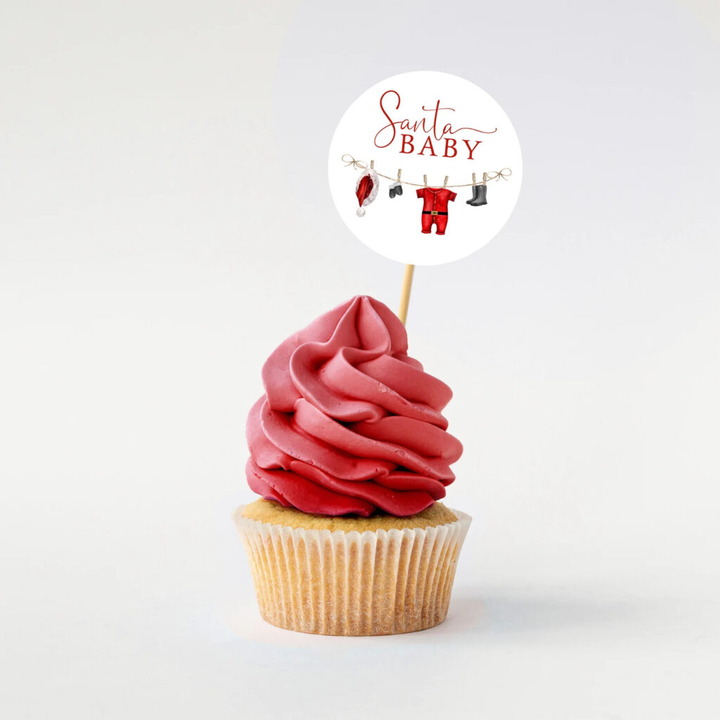 Santa Baby Cupcake Toppers