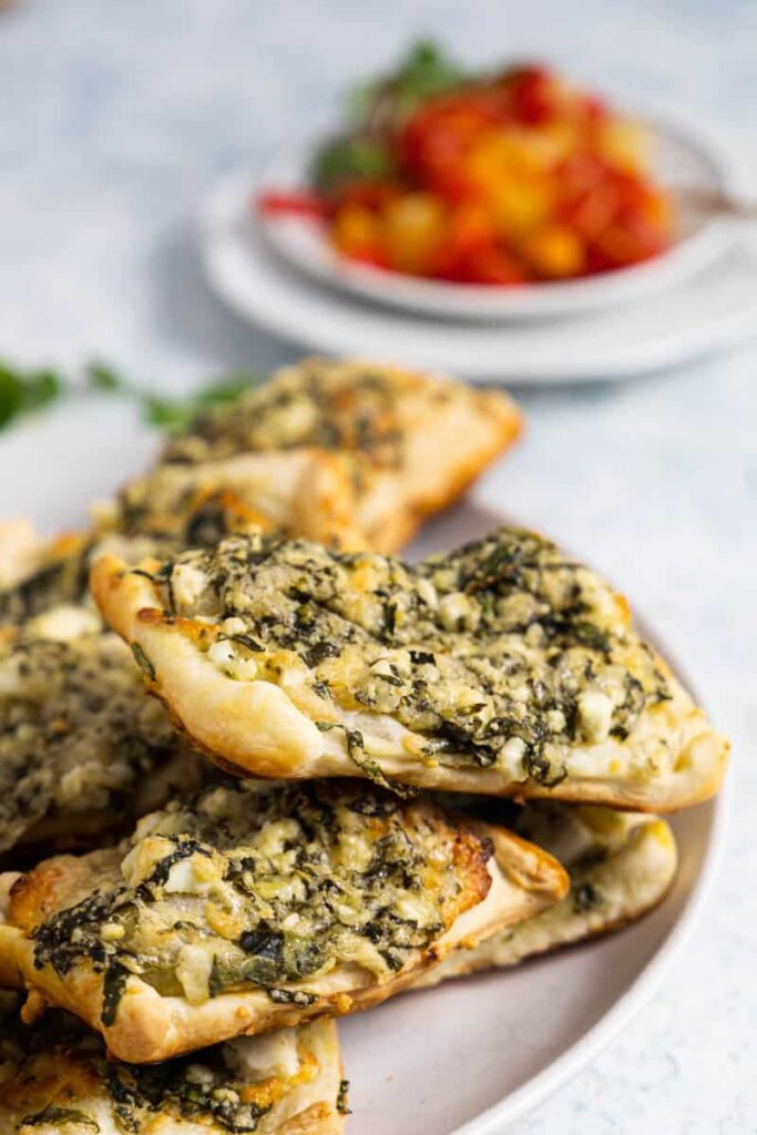 Spinach Feta Puff Pastry Tartlets