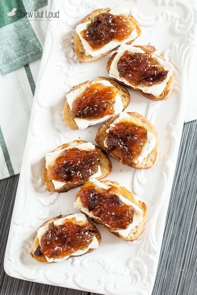 Brie and Fig Crostini