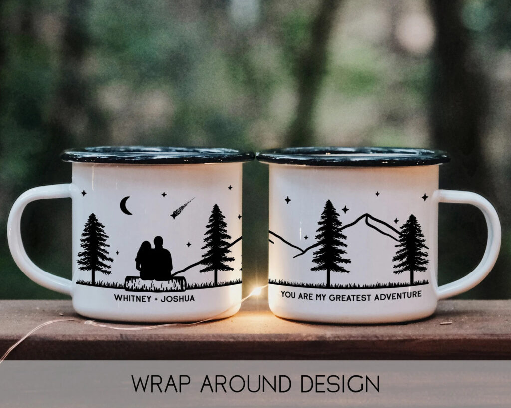 Couple Stargazing Personalized Camp Mug