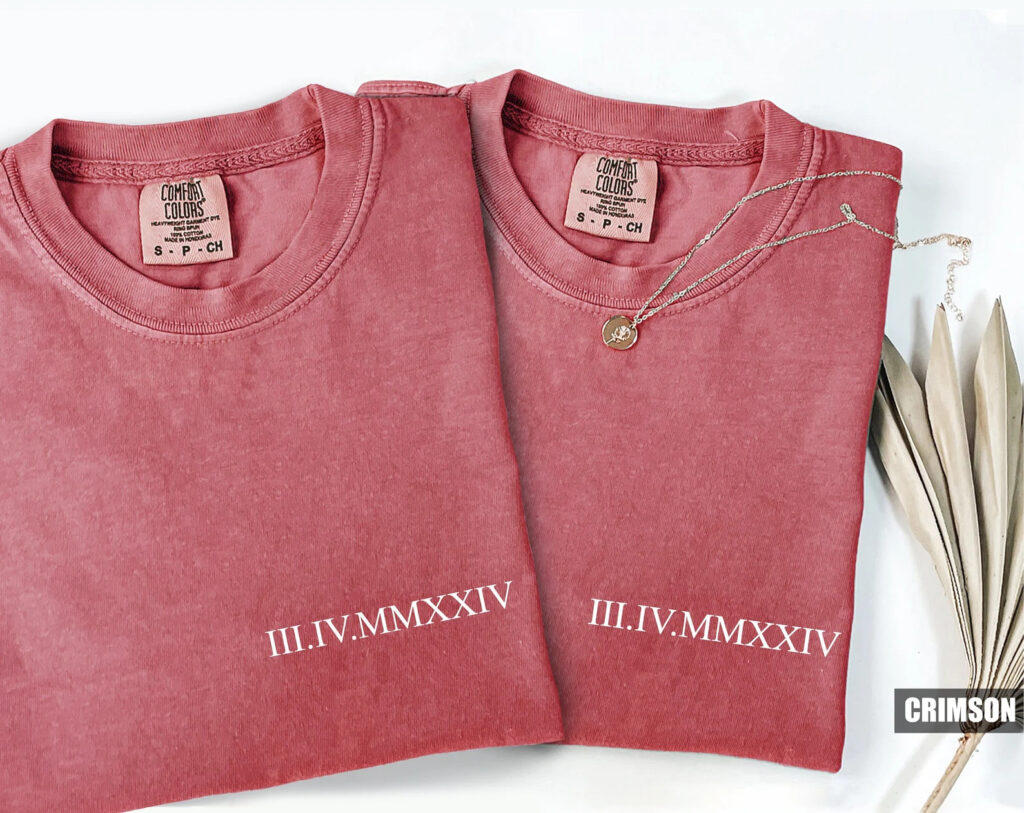 Custom Roman Numeral T-shirt