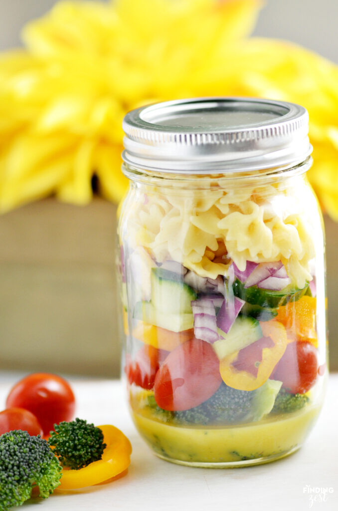 Mason Jar Pasta Salad