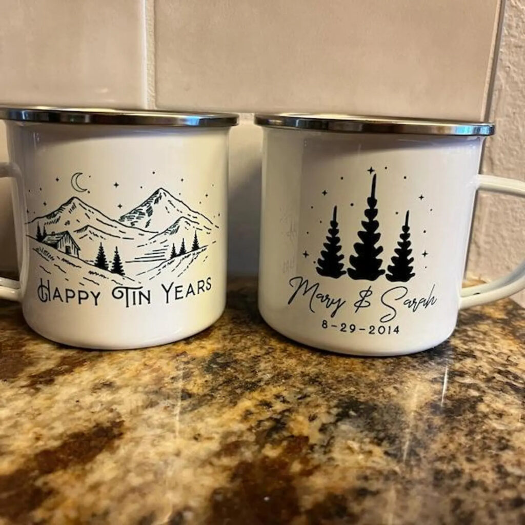 Personalized Tin Years Mug