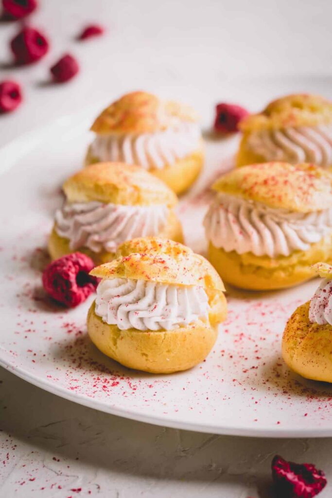 Simple Raspberry Creme Puffs