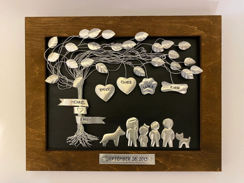 Tin figures family tree 