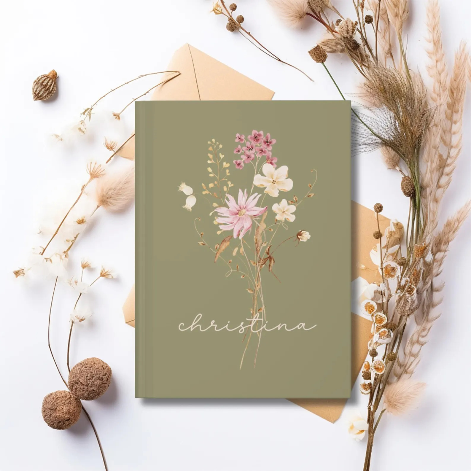 Wildflower Personalized Journal