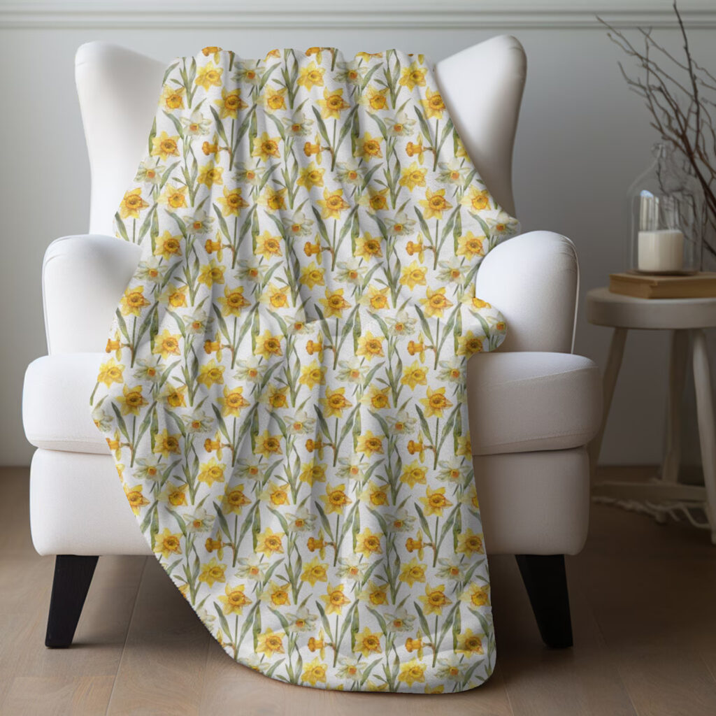 Yellow Daffodils Blanket