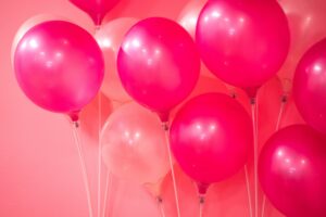 Pink birthday Balloons
