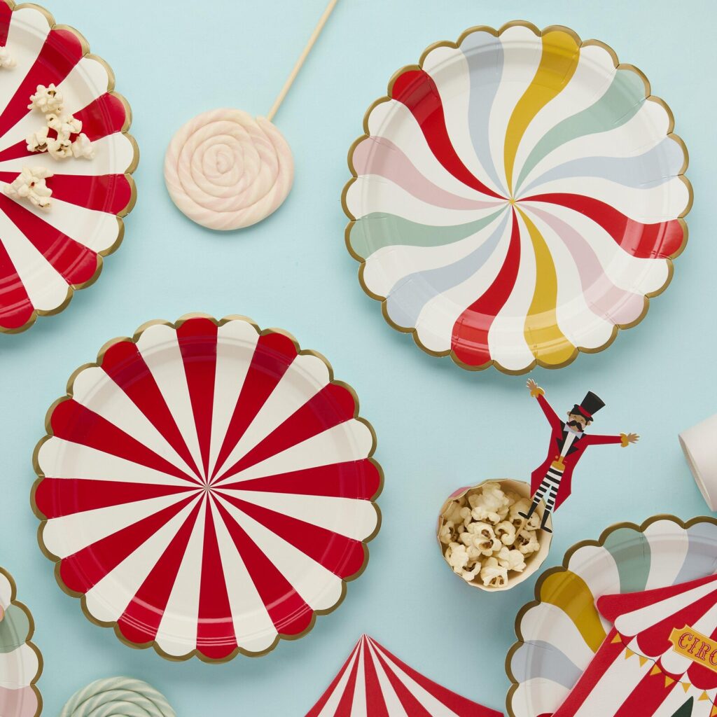 Circus Party Plates