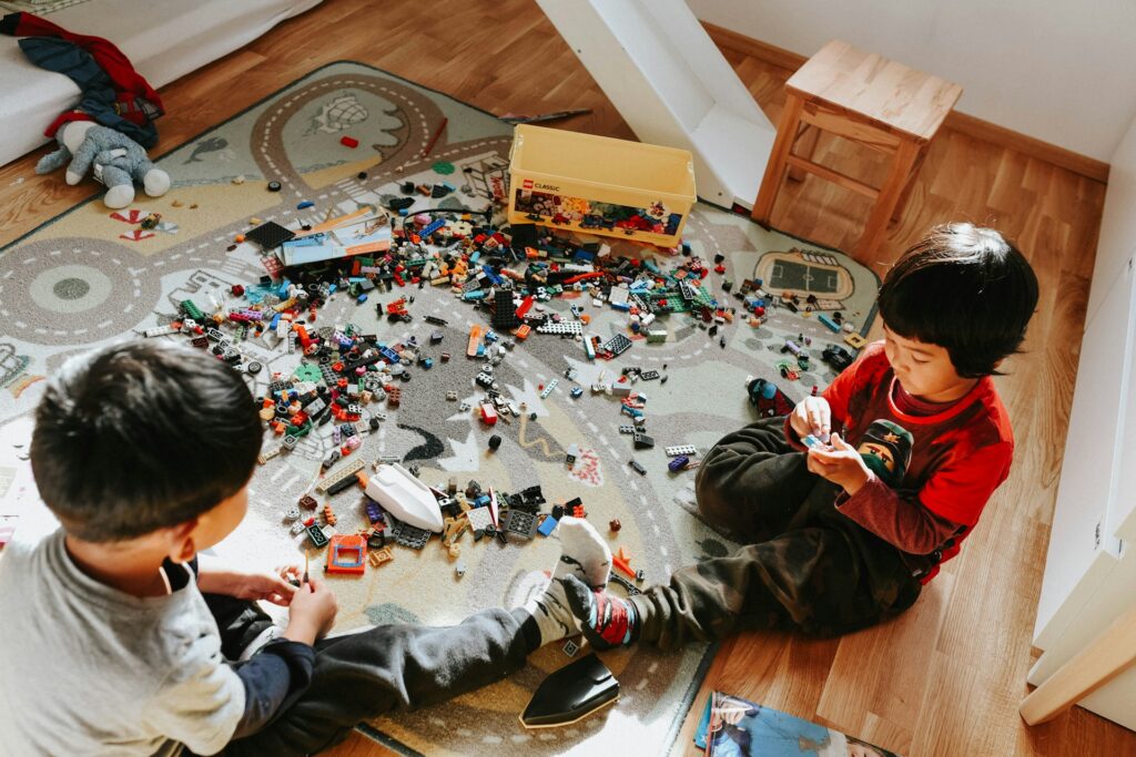 Kids playing at home