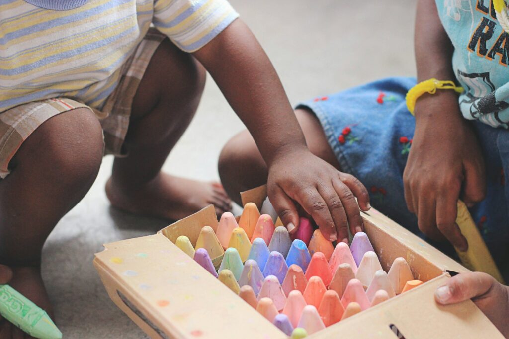 Kids playing at home