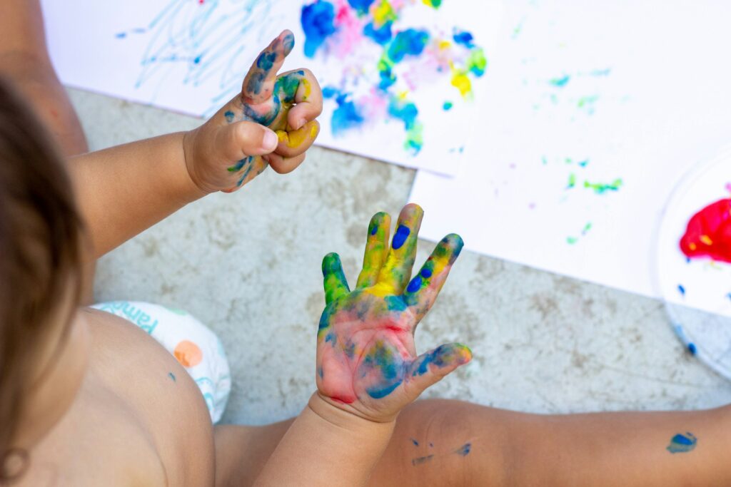 Kids playing at home