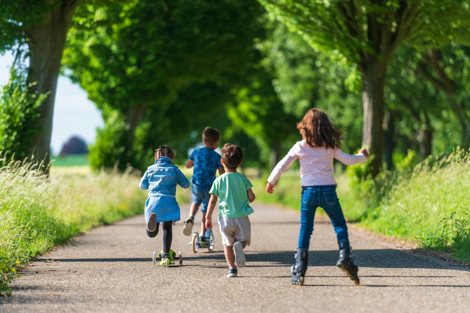 Kids playing outside