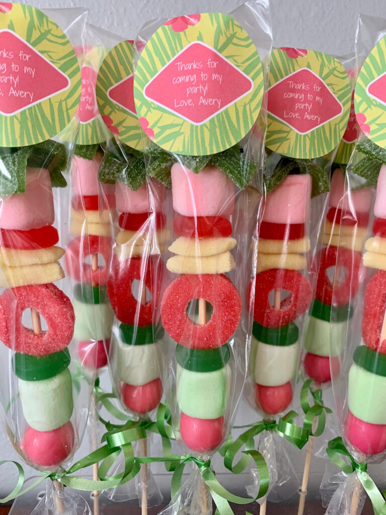 Luau Candy Kabobs
