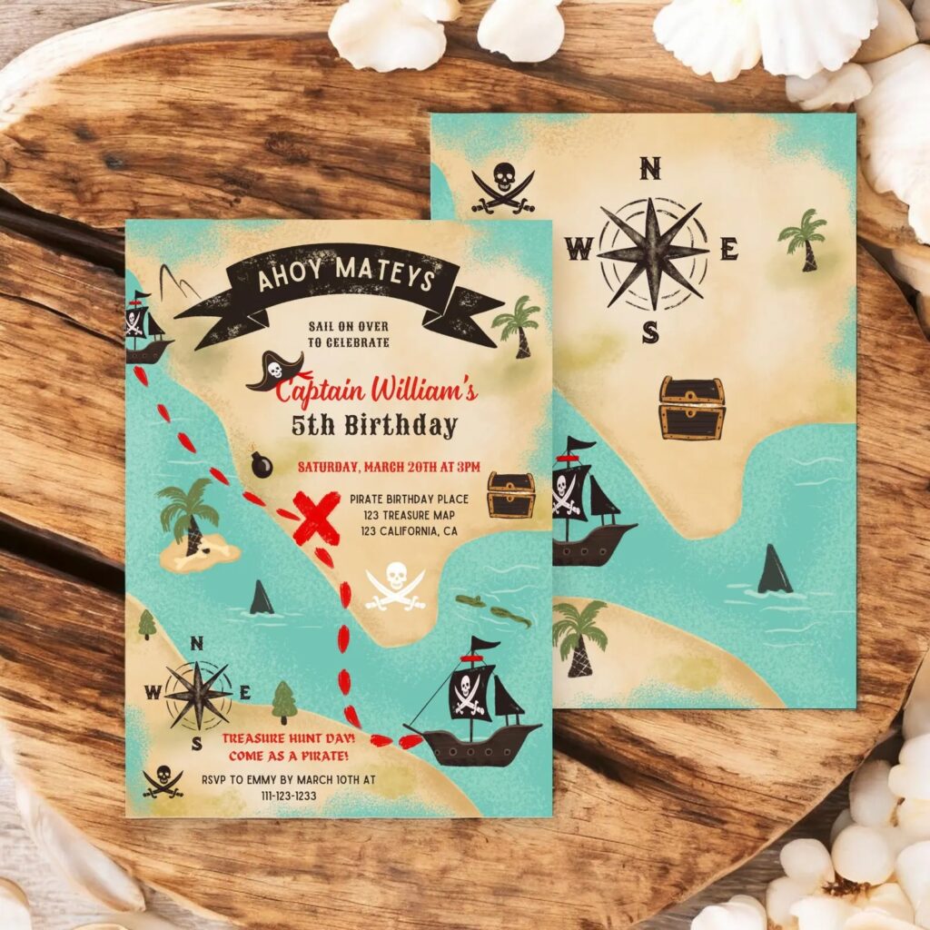 Pirate Birthday Party Invitation