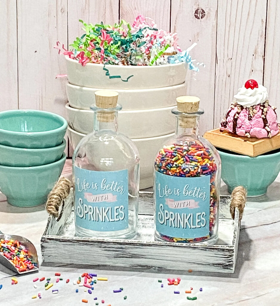 Sprinkles Glass Bottle