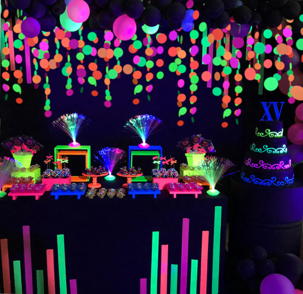 Neon Paper Garland
