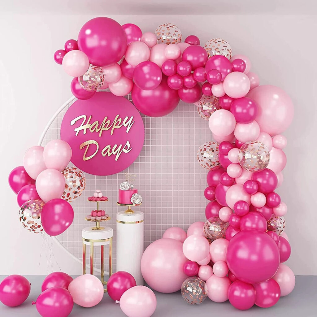 Pink Balloon Garland