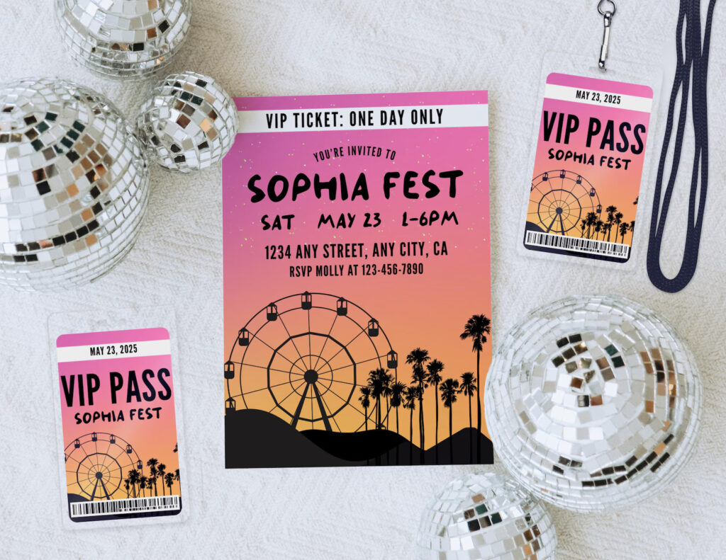 Music Festival Birthday Party Bundle